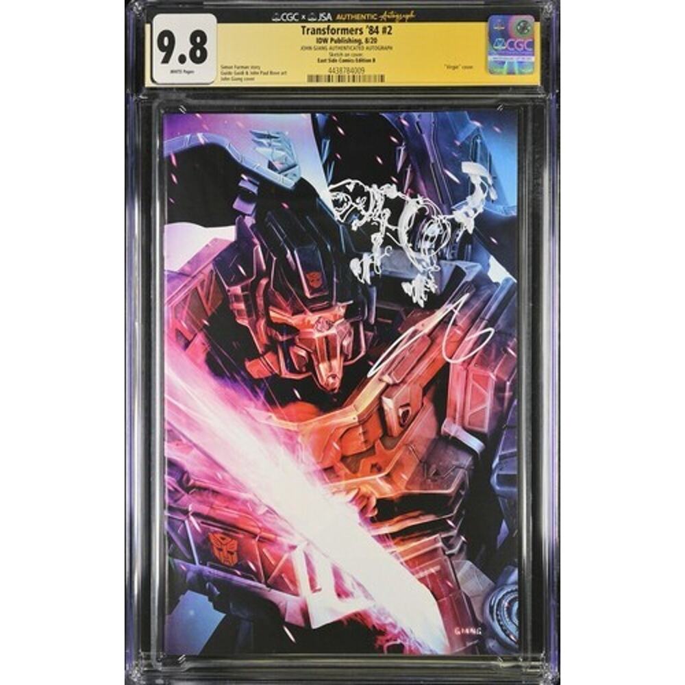 Transformers '84 #2 IDW 2020 CGC 9.8 SS John Giang Virgin Cover jsa coa